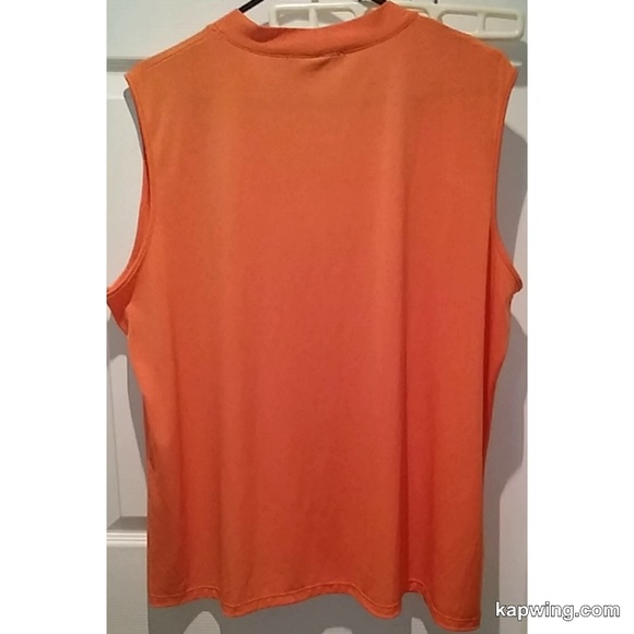Plus Size 3XL Jones New York Orange Sleeveless Top - Picture 6 of 6